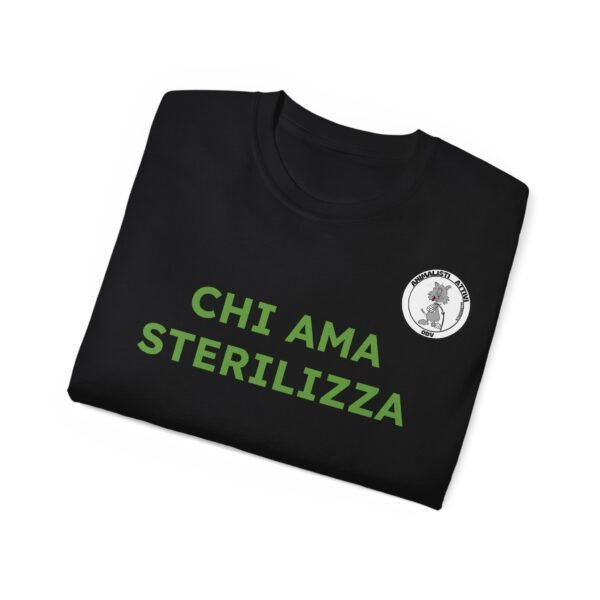 T-Shirt CHI AMA STERILIZZA - Nera - immagine 4