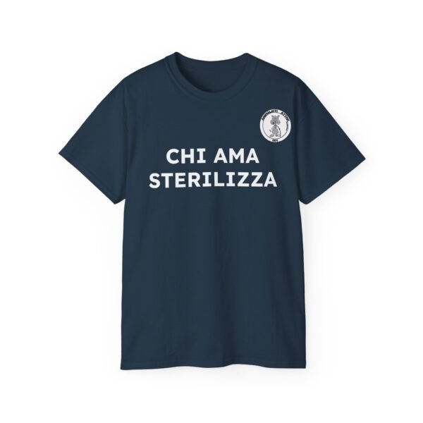 T-Shirt CHI AMA STERILIZZA - Blu