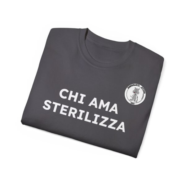 T-Shirt CHI AMA STERILIZZA - Grigia - immagine 4